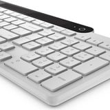 Lenovo 800 Self-Charging Bluetooth Keyboard, toetsenbord Wit, US lay-out, Plunger, Plunger switch, Bluetooth 5.1, USB-C
