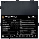 Lian Li RB 750B, 750 Watt voeding  Zwart, 2x PCIe