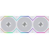 Lian Li UNI FAN TL FLEX Reverse 120 Wireless RGB case fans Wit, 3 stuks, 120 x 124 x 28 mm, PWM, 3 stuks, Incl. Controller