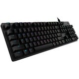 Logitech G512 CARBON LIGHTSYNC RGB Mechanical Gaming Keyboard Zwart, US-International, GX Brown, RGB leds