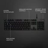 Logitech G512 CARBON LIGHTSYNC RGB Mechanical Gaming Keyboard Zwart, US lay-out, GX Brown, RGB leds