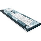 Montech Mkey Freedom, toetsenbord Donkerblauw/wit, US lay-out, Gateron G Pro Brown, Hot-swappable, RGB, PBT