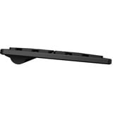 Qware Oldham draadloos toetsenbord Zwart, EU lay-out (QWERTY), Scissor switches, 2,4 GHz USB | Bluetooth