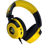 Razer Kraken V4 X - Pokémon Edition over-ear gaming headset Zwart/geel, Pc, PlayStation 5, Nintendo Switch