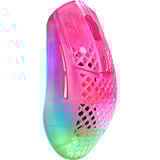 SteelSeries Aerox 3 Wireless Gen 2 MagentaHaze gaming muis Magenta/transparant