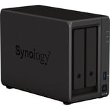 Synology DS723+ incl. 2x 4 TB WD Red Plus harde schijf nas Zwart, 2x LAN, 1x USB 3.2 Gen 1
