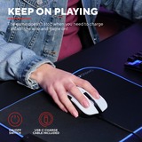 Trust GXT 923W Ybar Draadloze Gaming Muis Wit, RGB, 7200 dpi