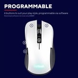 Trust GXT 923W Ybar Draadloze Gaming Muis Wit, RGB, 7200 dpi