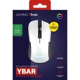 Trust GXT 923W Ybar Draadloze Gaming Muis Wit, RGB, 7200 dpi