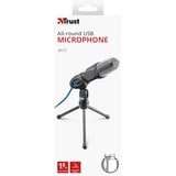 Trust Mico USB Microphone for PC and laptop microfoon Zwart/blauw