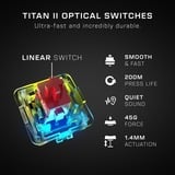 Turtle Beach Vulcan II Max RGB mechanisch gaming toetsenbord Zwart, US lay-out (QWERTY), Roccat Titan II Optical Red