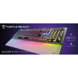 Turtle Beach Vulcan II Max RGB mechanisch gaming toetsenbord Zwart, US lay-out (QWERTY), Roccat Titan II Optical Red