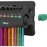 Wera 950/9 Hex-Plus Multicolour 3 Stiftsleutelset 9-delig, kleurgecodeerd, metrisch, BlackLaser