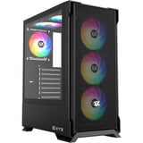 XYZ PC Gear Airone 300-X Mesh midi tower behuizing Zwart | 1x USB-A | 1x USB-C | Tempered Glass