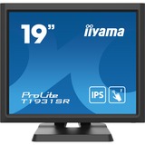 iiyama ProLite T1931SR-B6 19" Touchscreen-Monitor  Zwart, Touchscreen, USB, HDMI, VGA, DisplayPort, Audio