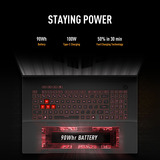 ASUS TUF Gaming A18 FA808UM-S8112W 18"  gaming laptop Zwart/grijs | Ryzen 7 260 | RTX 5060 | 16 GB | 1 TB SSD