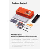 ATK RS6 Ultra+ Series Aluminum Magnetic Switch Keyboard - Sakura Warrior Roze, US lay-out (QWERTY), ATK Ice Blade Pro, 80% (TKL)