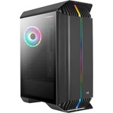 Aerocool Gladiator Duo G-BK-v1 midi tower behuizing Zwart | 2x USB-A | RGB | Tempered Glass