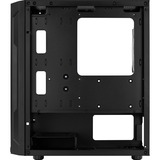 Aerocool Trinity Mini v2 Tower-behuizing Zwart | USB-A 2.0 | 2x USB-A 3.2 (5 Gbit/s) | 2x Audio | Window-kit
