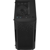 Aerocool Trinity Mini v2 Tower-behuizing Zwart | USB-A 2.0 | 2x USB-A 3.2 (5 Gbit/s) | 2x Audio | Window-kit