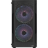 Aerocool Trinity Mini v2 Tower-behuizing Zwart | USB-A 2.0 | 2x USB-A 3.2 (5 Gbit/s) | 2x Audio | Window-kit