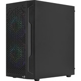 Aerocool Trinity Mini v2 Tower-behuizing Zwart | USB-A 2.0 | 2x USB-A 3.2 (5 Gbit/s) | 2x Audio | Window-kit