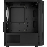 Aerocool Trinity Mini v2 Tower-behuizing Zwart | USB-A 2.0 | 2x USB-A 3.2 (5 Gbit/s) | 2x Audio | Window-kit
