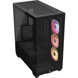 Corsair 3500X LX-R RGB iCUE LINK midi tower behuizing Zwart | 2x USB-A | 1x USB-C | Tempered Glass