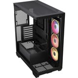 Corsair 3500X LX-R RGB iCUE LINK midi tower behuizing Zwart | 2x USB-A | 1x USB-C | Tempered Glass