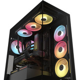 Corsair 3500X LX-R RGB iCUE LINK midi tower behuizing Zwart | 2x USB-A | 1x USB-C | Tempered Glass
