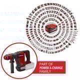 EINHELL Professionele Accu-breekhamer TP-DH 18/4 Li BL - Solo Zwart/rood, Accu en oplader niet inbegrepen