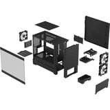 Fractal Design Pop Mini Air RGB Black TG Clear Tint midi tower behuizing Zwart | 2x USB-A | RGB | Window