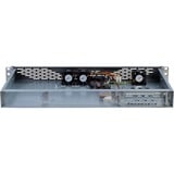 Inter-Tech 1U K-125L rack behuizing Zwart | 2x USB-A