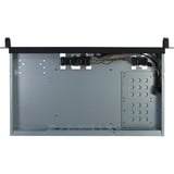 Inter-Tech 1U K-125L rack behuizing Zwart | 2x USB-A