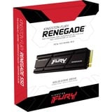 Kingston FURY Renegade met Heatsink 4 TB SSD Zwart, SFYRDK/4000G, M.2 2280, PCIe 4.0 NVMe