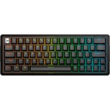 MOUNTAIN Everest 60, gaming toetsenbord Zwart, US lay-out, MOUNTAIN Linear 45, 60%, RGB leds, Double Shot PBT Keycaps, Hot-Swap