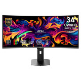 MSI MPG 341CQR QD-OLED X36 34" Curved UltraWide gaming monitor Zwart, 360 Hz, 2x HDMI, 1x DisplayPort, 1x USB-C