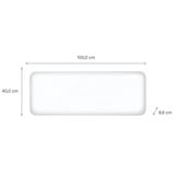 Mill Steel WiFi paneelverwarming PA1300WIFI4, 1300 Watt convector Wit, wifi 2,4 GHz (wifi 6), Bluetooth 5.2, Zigbee 3.0 + App