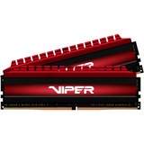 Patriot 32 GB DDR4-3600 Kit werkgeheugen Rood, Viper 4, XMP 2.0