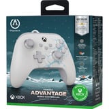PowerA Advantage controller met kabel voor de Xbox Series X|S - Poolijs Wit/blauw, Xbox Series X|S, Xbox One, Pc