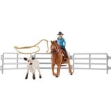 Schleich Farm World - Team roping met cowgirl speelfiguur 42577