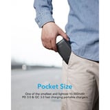 VEGER S11 (W1140) 10000 mAh  powerbank Zwart, PD 22,5W, QC 3.0, 2A, USB-A, USB-C, Micro-USB