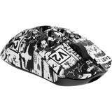 WLMouse Beast X Max V2 Wireless Gaming Mouse - Graffiti Wit (mat)/zwart, 50 - 50.000 dpi, 8K, 2.4GHz / USB-C