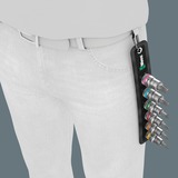 Wera Belt C 3 Zyklop doppenset, 1/2"  dopsleutel Zwart, 6-delig, met vasthoudfunctie