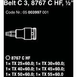 Wera Belt C 3 Zyklop doppenset, 1/2"  dopsleutel Zwart, 6-delig, met vasthoudfunctie