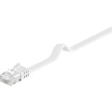 goobay Netwerkabel RJ-45 U/UTP met Cat.5e Wit, 20 meter, Platte kabel