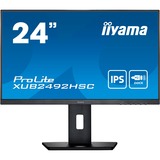 iiyama Prolite XUB2492HSC-B5 24" Monitor Zwart, 75Hz, HDMI, DisplayPort, USB-C, Audio