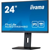 iiyama Prolite XUB2492HSC-B5 24" Monitor Zwart, 75Hz, HDMI, DisplayPort, USB-C, Audio