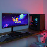 ALTERNATE Ryzen 9 - RTX 5080 Gaming pc Powered by ASUS Zwart/houtkleur | R9 9950X3D | RTX 5080 | 64 GB | 2 TB SSD