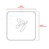 Arozzi ZONA Quattro Floor Pad - Galaxy beschermingsmat Zwart/paars